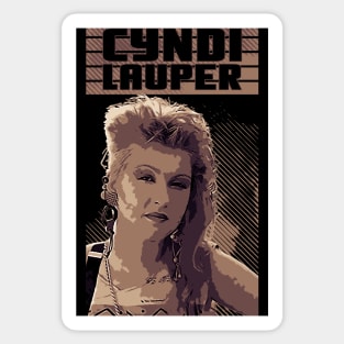 Cyndi Lauper // 80s Sticker